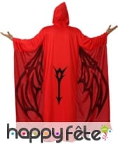 Déguisement de démon rouge ailes imprimées, image 1