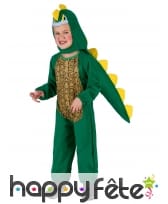 Déguisement de dinosaure vert pour enfant, image 1