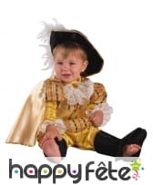 Déguisement doré de bébé marquis