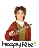 Dague d'elfe magique pour enfant, 39 cm