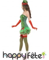 Deguisement d'elf à paillette pour femme, image 3