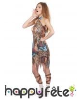 Déguisement de femme sauvage motifs jungle, image 1