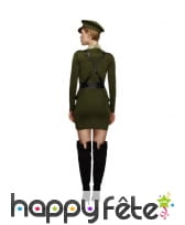 Déguisement de femme soldat sexy vert, image 2