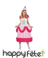 Déguisement de gâteau d'anniversaire femme