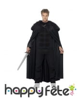 Déguisement de guerrier barbare noir