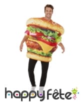 Déguisement de hamburger pour adulte