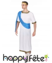 Déguisement de Jules César avec toge bleue, image 1