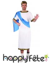 Déguisement de Jules César avec toge bleue, image 3