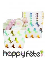 Déco de licorne scintillante colorée pour table, image 8