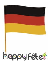 Drapeau de l'Allemagne sur manche 70 x 90 cm