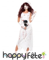 Déguisement de mariée zombie blanche, image 3