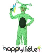 Déguisement de martien vert pour enfant