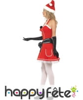 Déguisement de mère noel avec chapeau à pompons, image 1