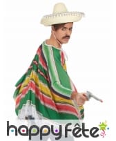 Déguisement de mexicain multicolore pour adulte, image 3