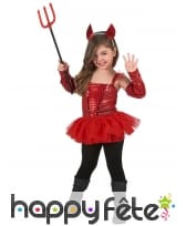 Déguisement de mini diablesse en tutu, image 1