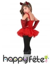 Déguisement de mini diablesse en tutu, image 2