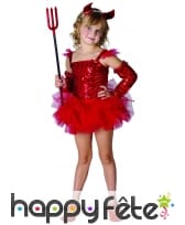 Déguisement de mini diablesse en tutu, image 3