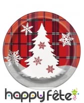 Déco de Noël motifs écossais pour table, image 1