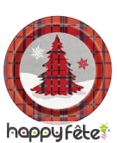 Déco de Noël motifs écossais pour table, image 2