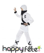 Déguisement de ninja blanc pour enfant, image 1