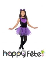 Déguisement de petit chat avec tutu violet, image 1