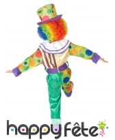 Déguisement de petit clown multicolore à motifs, image 2