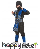 Déguisement de petit ninja bleu et noir, image 2