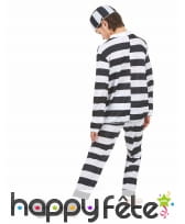 Déguisement de petit prisonnier rayé noir et blanc, image 3