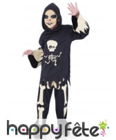 D&eacute;guisement de petit squelette, yeux mobiles