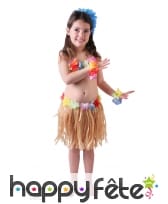 Déguisement de petite danseuse Hawaïenne