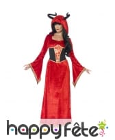 Déguisement de reine démoniaque rouge