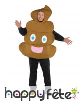 Déguisement de smiley crotte pour adulte