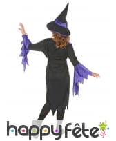 Déguisement de sorcière noir et violet pour fille, image 3