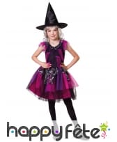 D&eacute;guisement de sorci&egrave;re rose violet pour fille