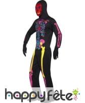 Déguisement de squelette fluo, image 2