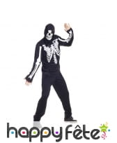 Déguisement de squelette imprimé pour adulte