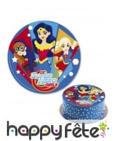 Disque DC Super Hero Girls en sucre de 20cm, image 1