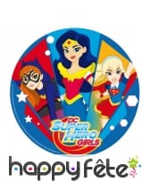 Disque DC Super Hero Girls en sucre de 20cm
