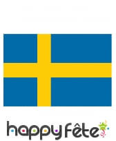 Drapeau de Suède de 90 x 150 cm