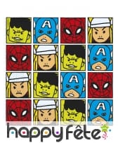 Déco de table Avengers pop comic pour anniversaire, image 3