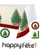 Déco de table imprimé Sapin de Noël
