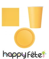 Déco de table jaune