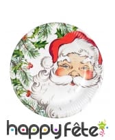 Déco de table Père Noël rouge et vert en carton, image 1