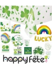Déco de table St Patrick Arc en Ciel