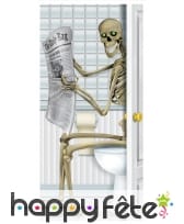 Decor de toilette squelette