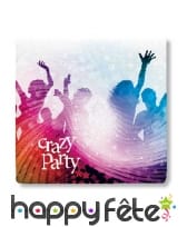 Décoration de table Crazy Party blanc, image 2