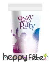 Décoration de table Crazy Party blanc, image 3