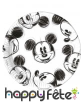 Décoration de table Mickey Mouse noir et blanc, image 1