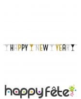 Décoration de table Nouvel an dorées et noires, image 4