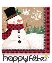 Décoration de table pour Noël Bonhomme de neige, image 1